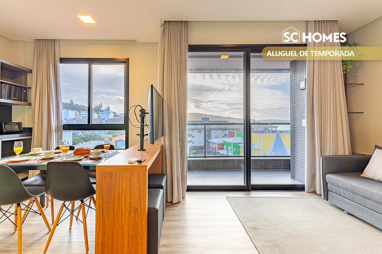 Loft dúplex cómodo en condominio con piscina