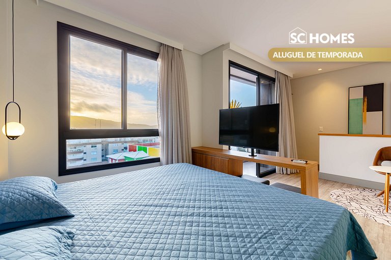 Loft dúplex cómodo en condominio con piscina