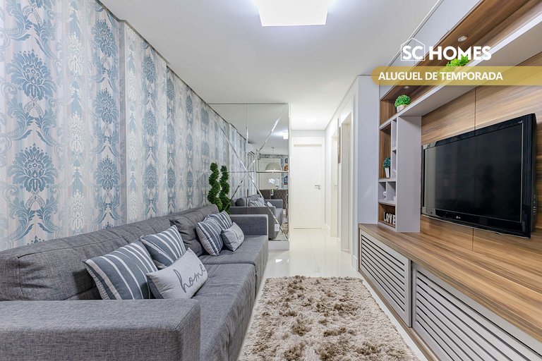 Excelente apartamento en condominio frente a la playa.