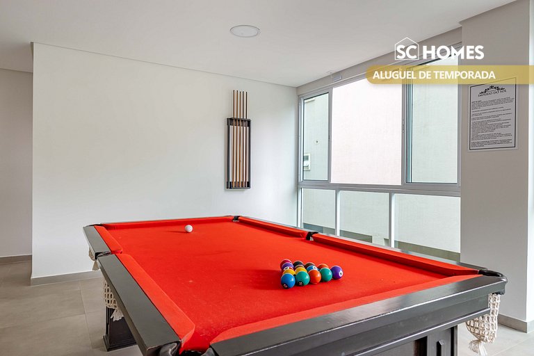 Incrível apartamento com piscina em Bombas