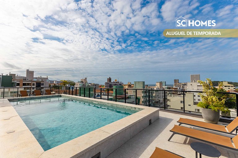 Apartamento alto padrão com piscina em Bombinhas