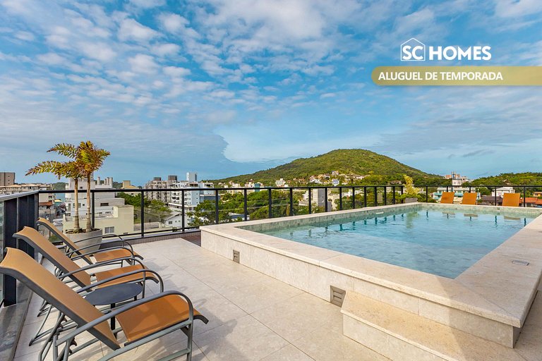 Apartamento alto padrão com piscina em Bombinhas