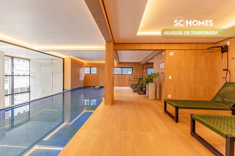 Loft no coração da cidade 120m do mar