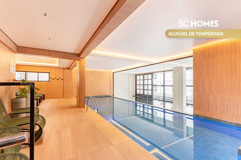 Loft no coração da cidade 120m do mar