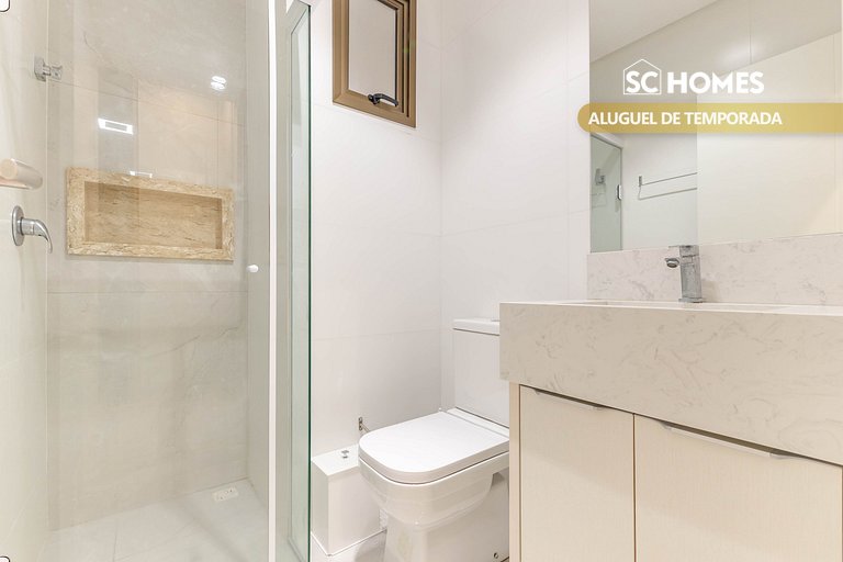 Belissimo apartamento com vista da praia em Bombas