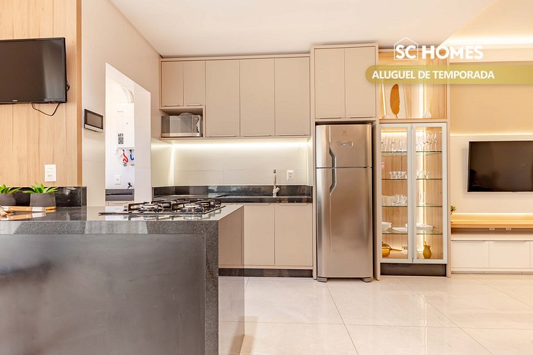 Belissimo apartamento com vista da praia em Bombas