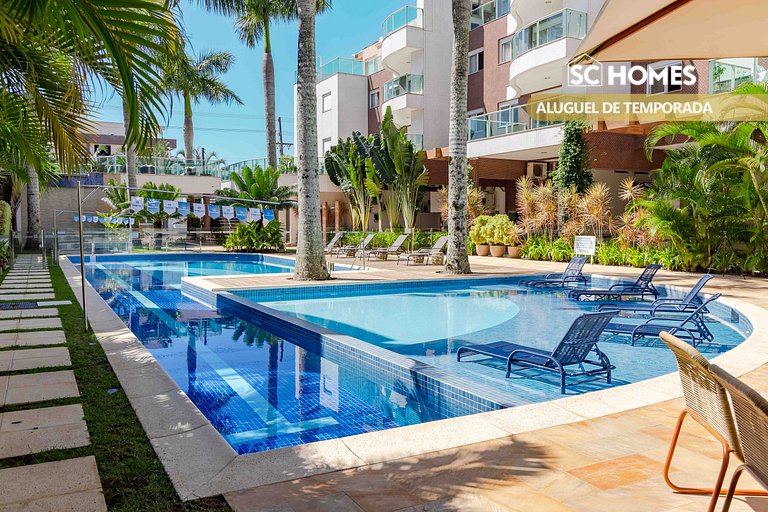 Apartamento en condominio con piscina y jacuzzi