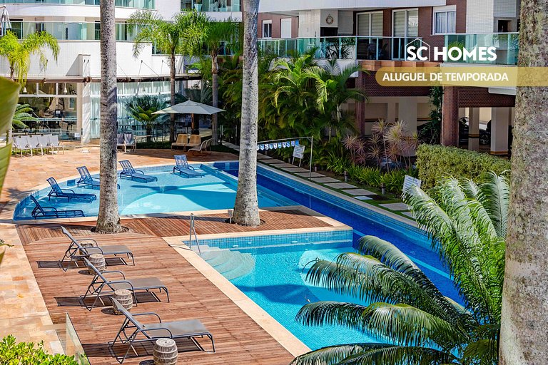 Apartamento en condominio con piscina y jacuzzi