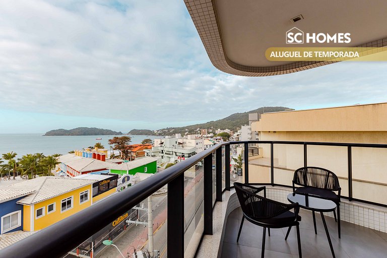 Loft confortable con vista al mar, condominio con piscina