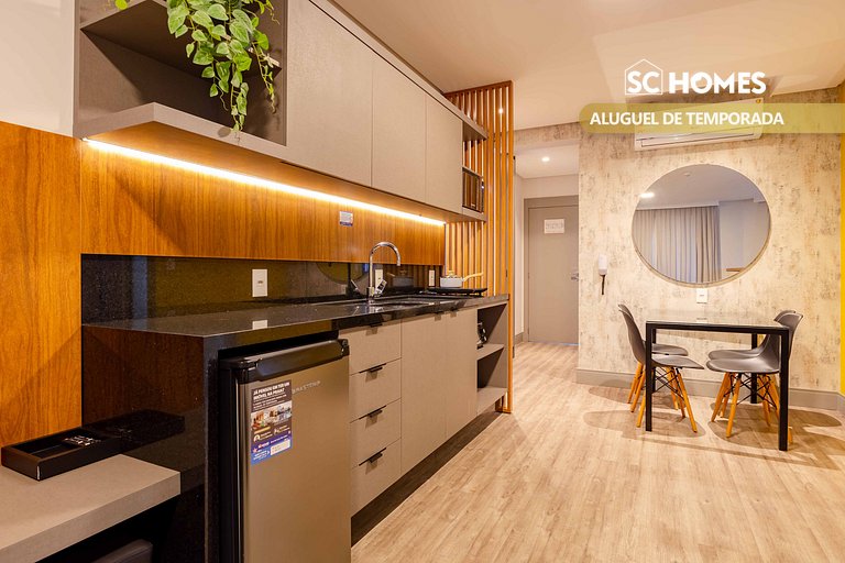 Cómodo Loft con Vista al Mar - Condominio con Piscina