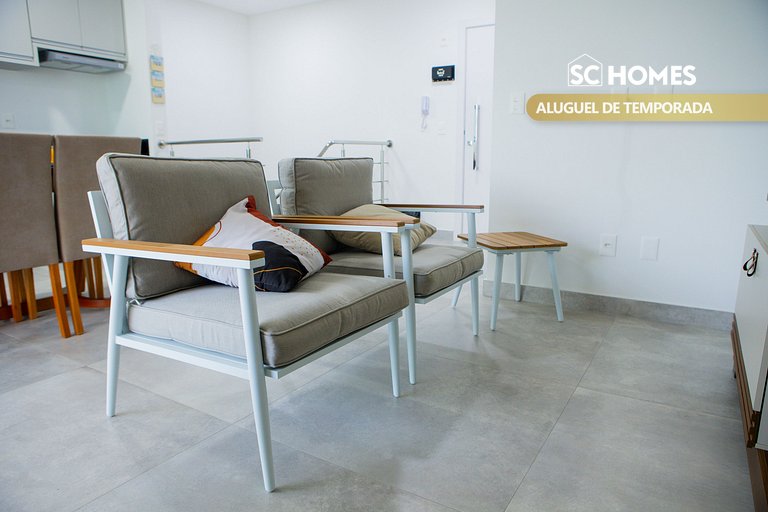 Condomínio Frente Mar com Piscina Climatizada