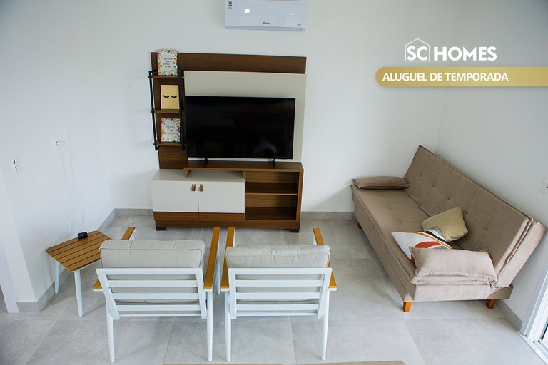 Condomínio Frente Mar com Piscina Climatizada