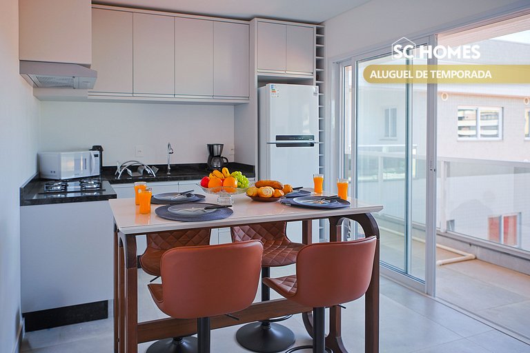 Condomínio Frente Mar com Piscina Climatizada