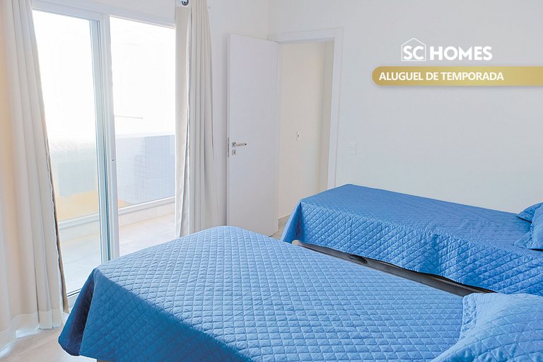 Condomínio Frente Mar com Piscina Climatizada