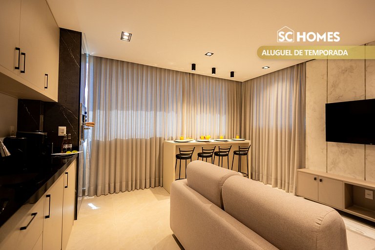 Cómodo loft en condominio con piscina