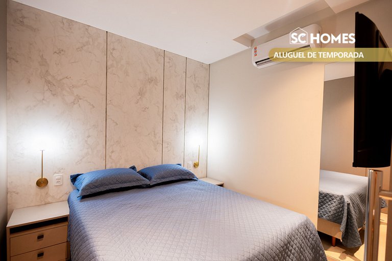 Loft confortável em condominio com Piscina