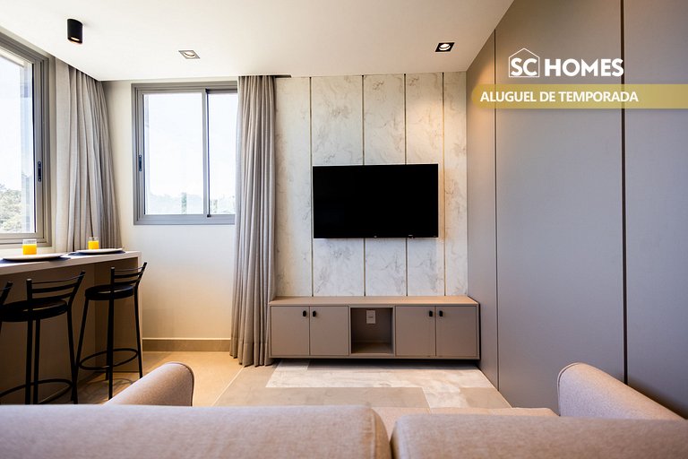 Cómodo loft en condominio con piscina