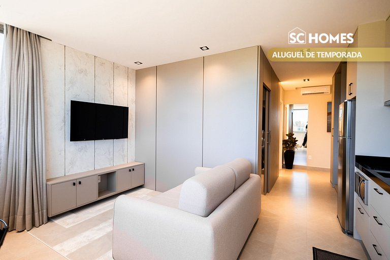 Loft confortável em condominio com Piscina