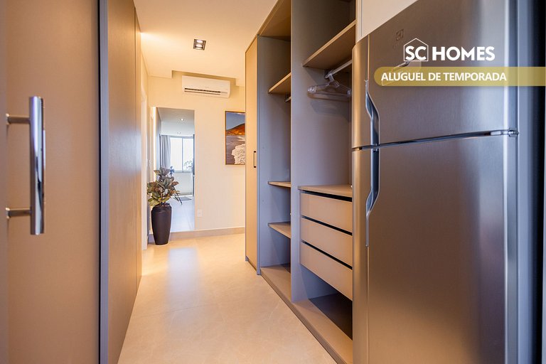 Loft confortável em condominio com Piscina