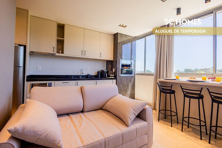 Cómodo loft en condominio con piscina