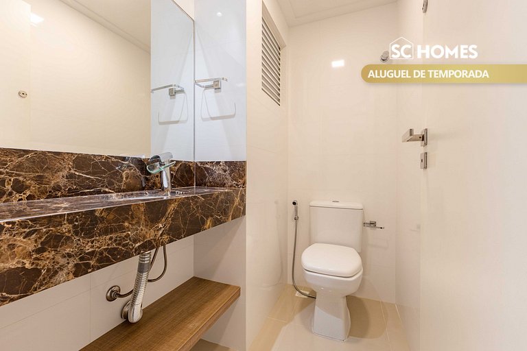 Cobertura Duplex com Jacuzzi a Passos da Praia – Reserve Já