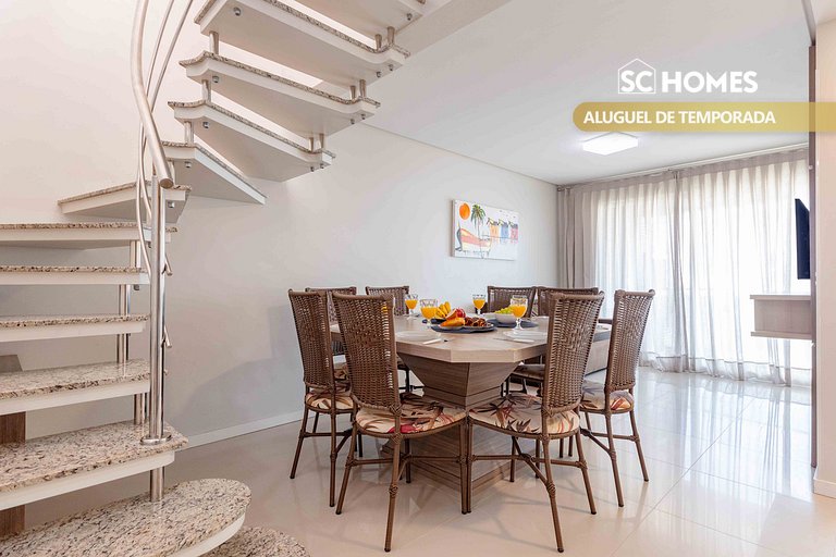Cobertura Duplex com Jacuzzi a Passos da Praia – Reserve Já