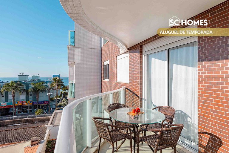 Reserve Agora! Belíssimo Apartamento com Vista Mar da Sacada