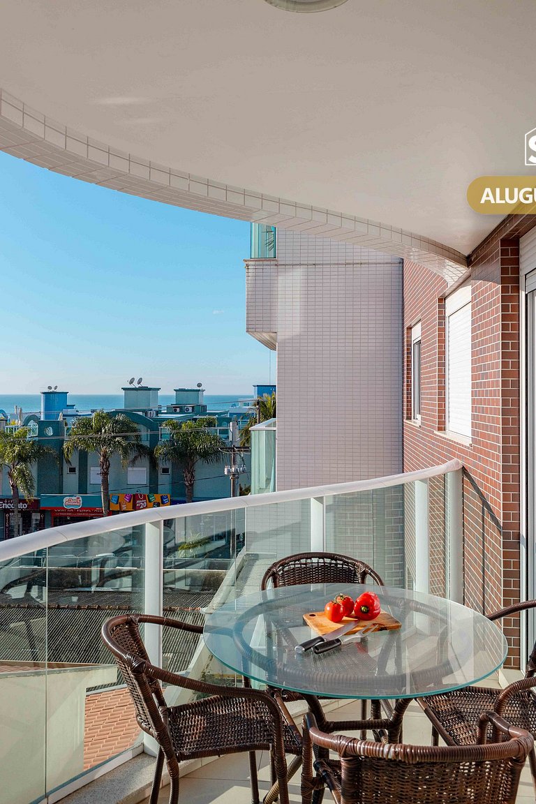Reserve Agora! Belíssimo Apartamento com Vista Mar da Sacada