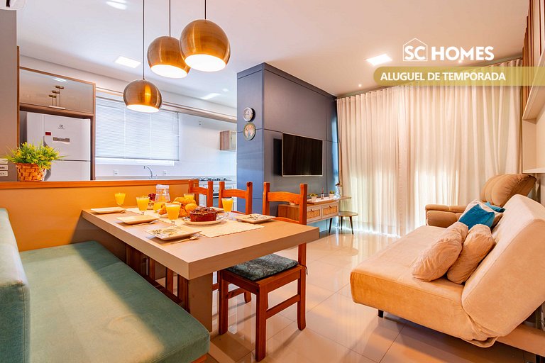 Elegante Apartamento no início da Praia de Bombas