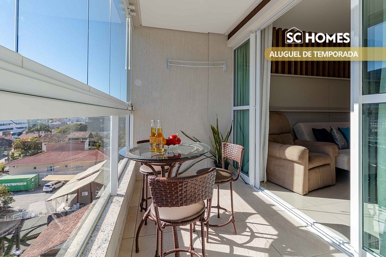 Elegante Apartamento no início da Praia de Bombas
