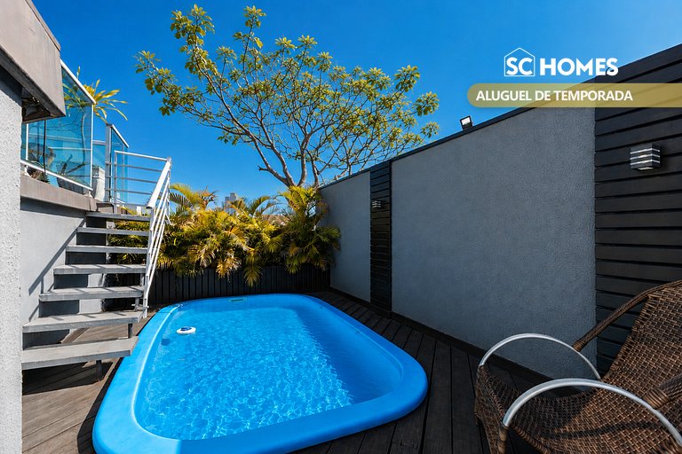 Duplex com piscina na praia de Bombinhas